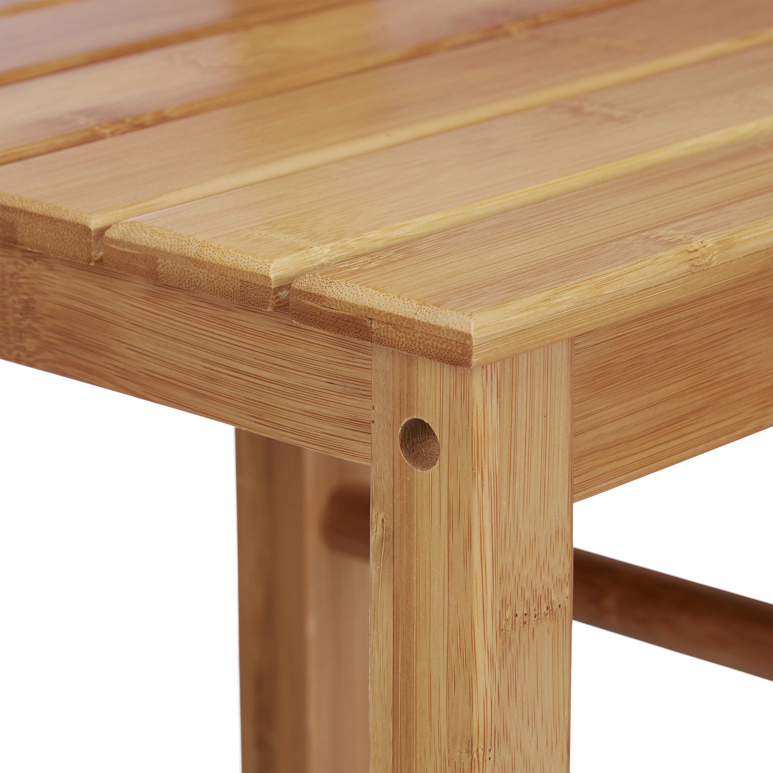 relaxdays Blumenhocker Deko Stuhl Bambus