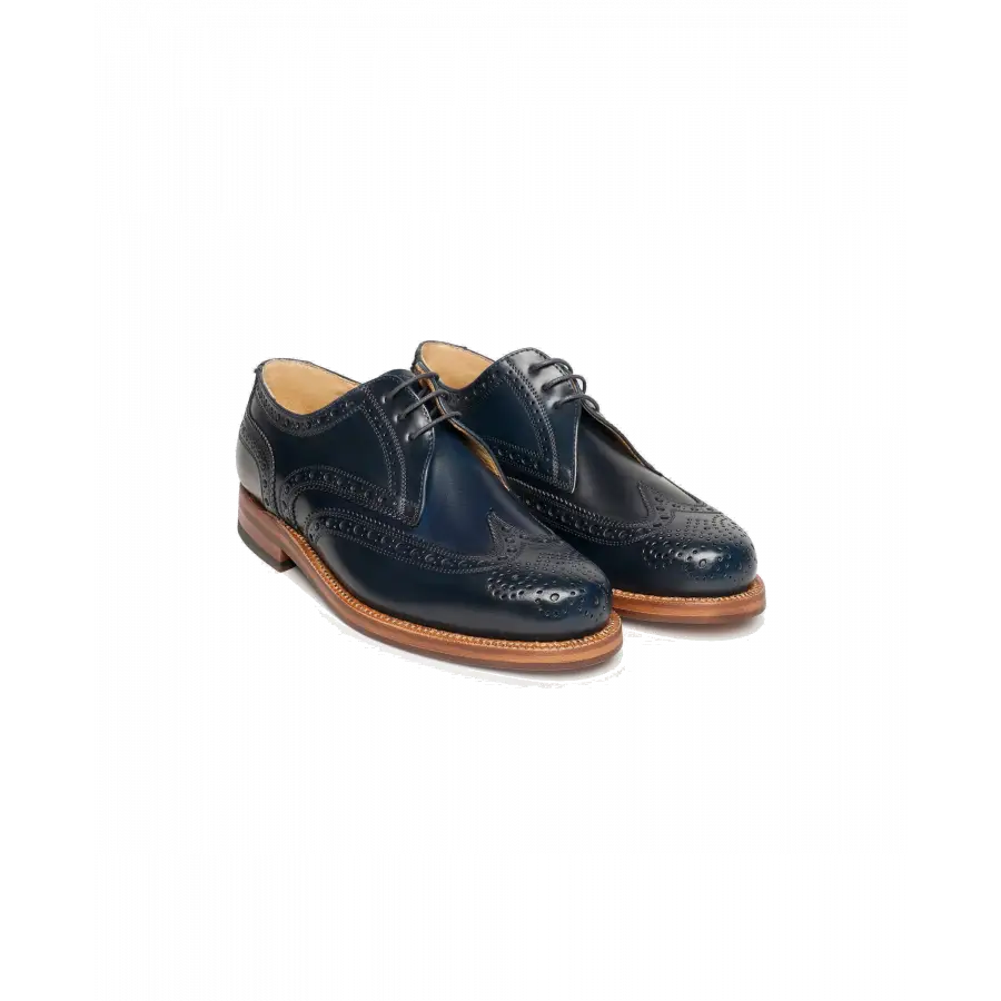 Heinrich Dinkelacker - Businessschuhe Derby JANOSH K FULL-BROGUE C Cordovan - blau
