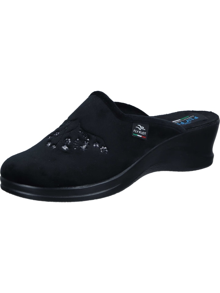 FlyFlot Pantoffeln in schwarz günstig kaufen