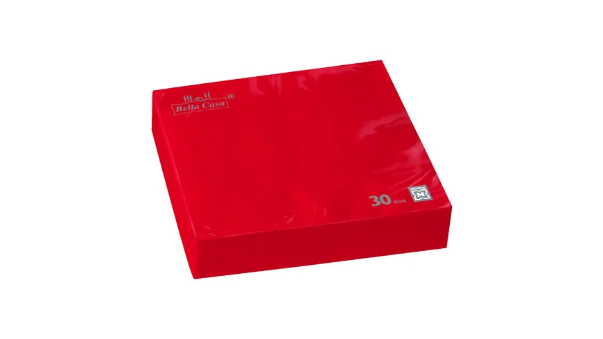 Bella Casa Servietten 33x33cm rot rot