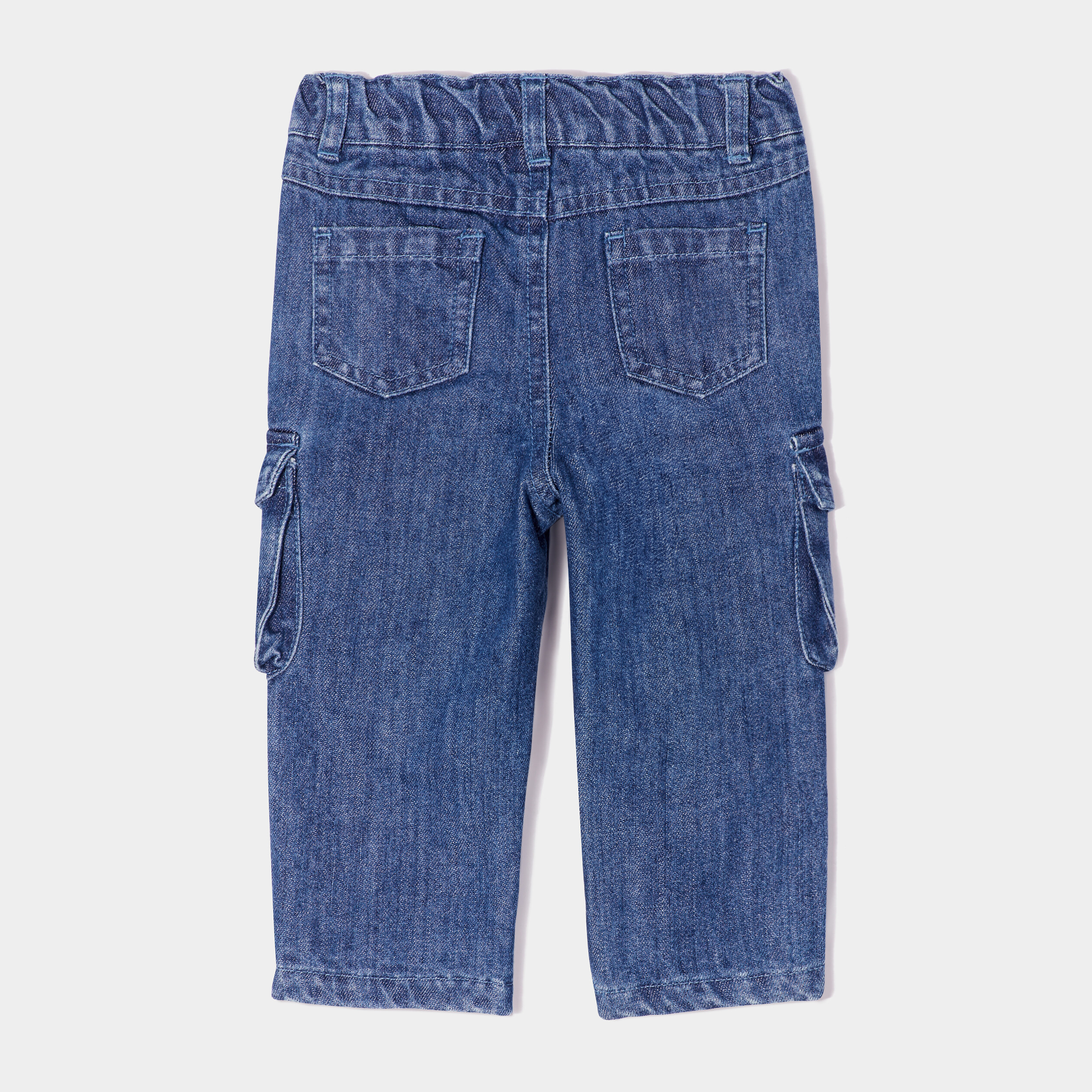 Jeans cargo poches latérales Creeks bleu bébé garçon | La Halle