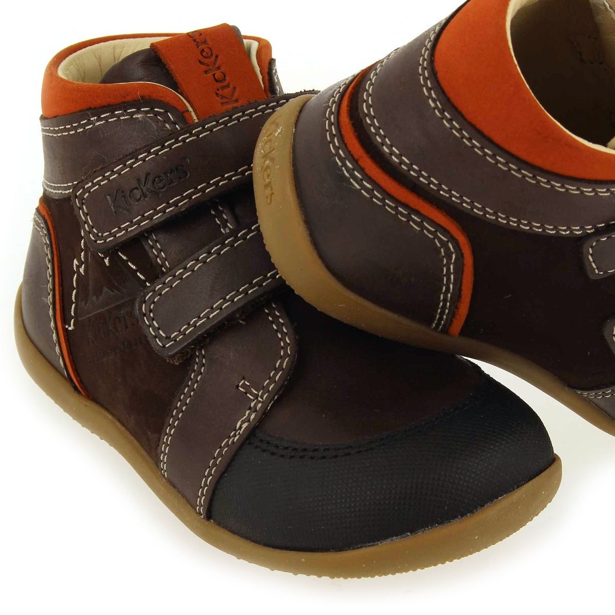 Kickers  BIKRO MOUNTAIN - Marron Orange