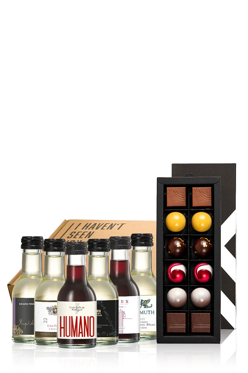 Schoko und Vino: Tasting-Set La Mara Chocolaterie