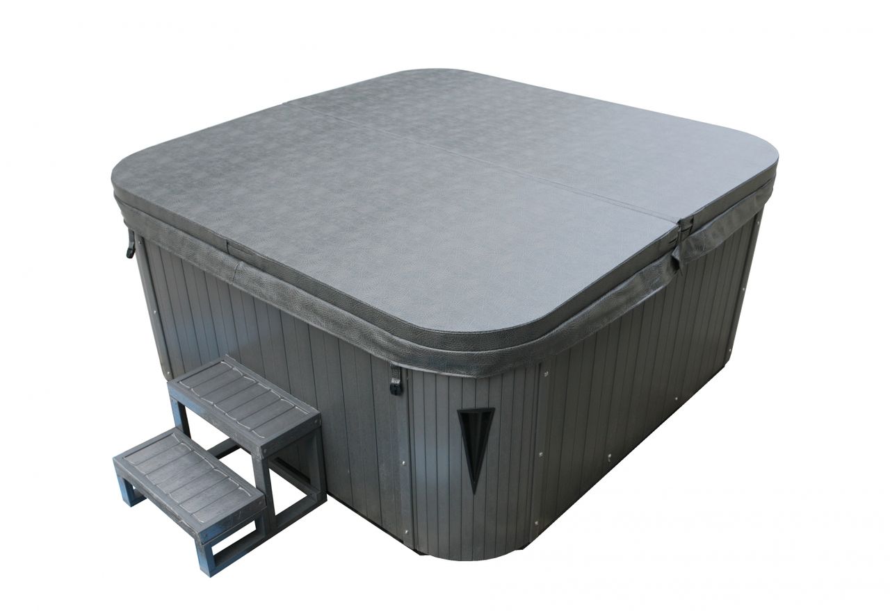 PureHaven Thermoabdeckung 200x200 cm verschließbar mit Schnallen windsicher perfektes Ablaufsystem für Regen und Schnee faltbar in der Mitte