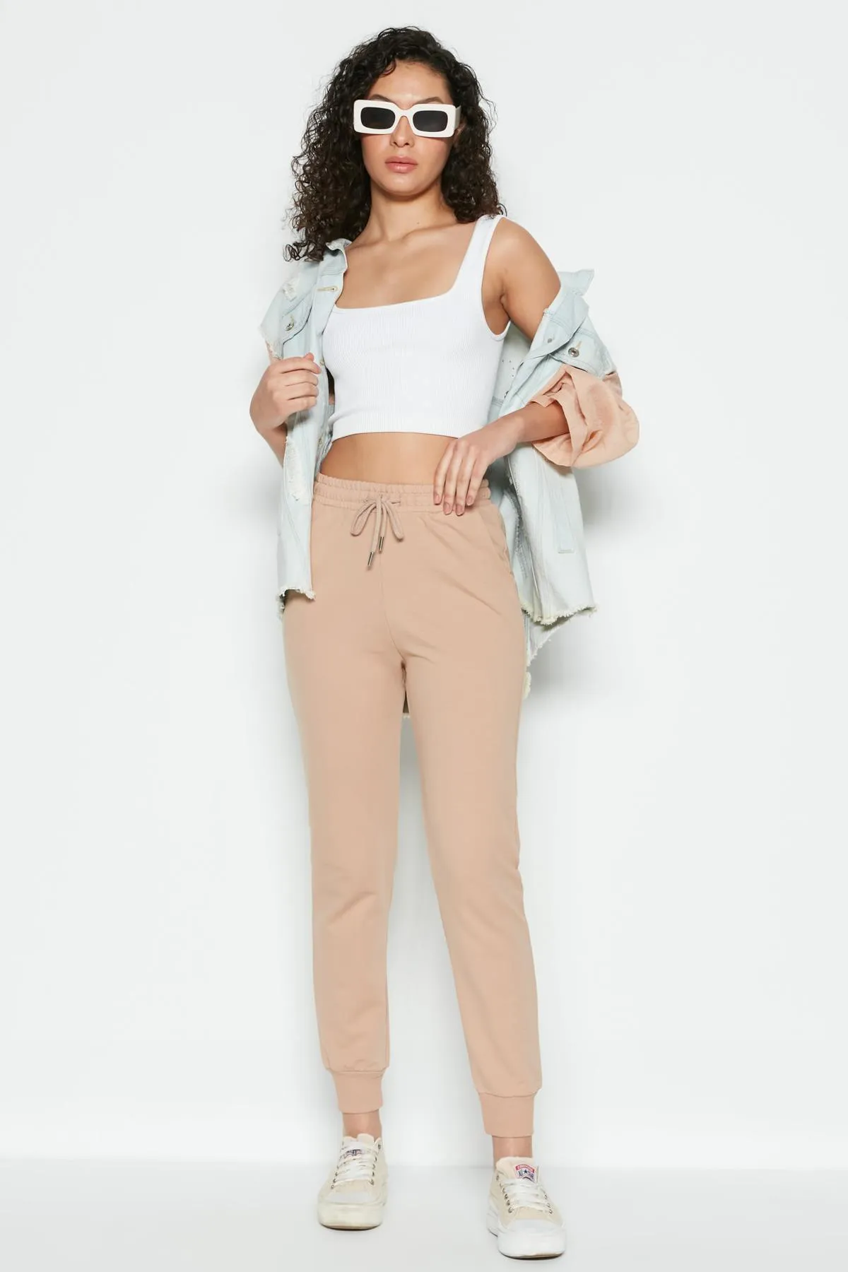 C&City  Jogger Cuff Sport-Jogginghose 735 Milchkaffee