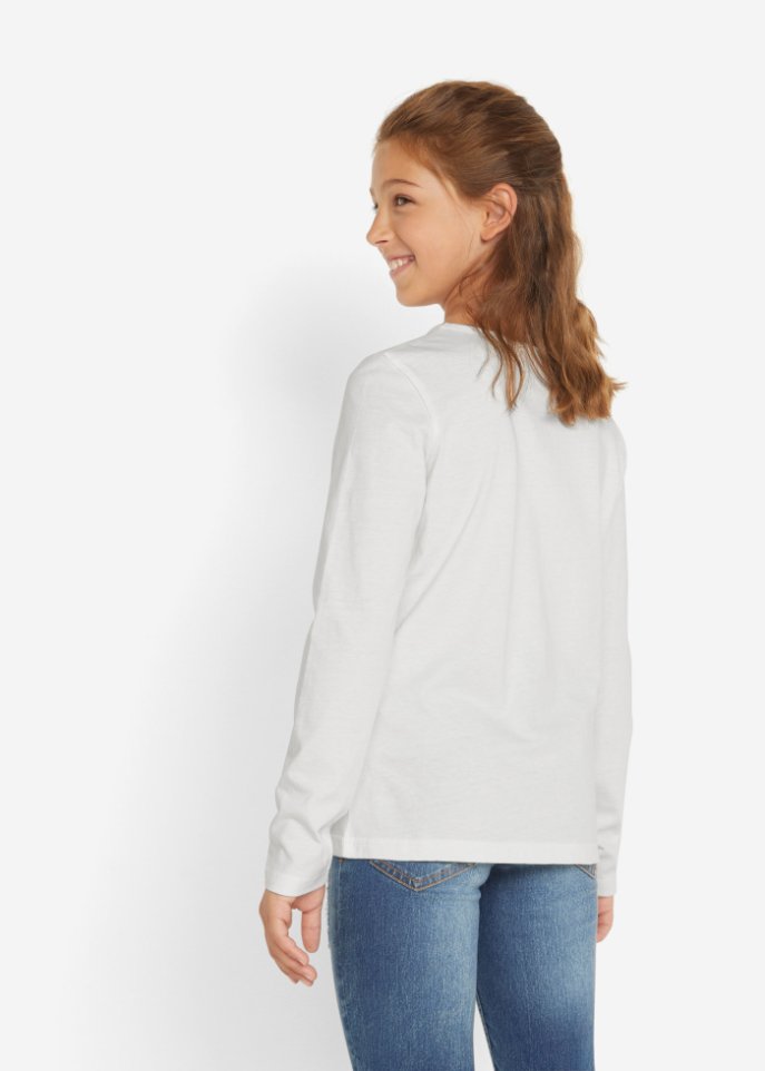 Mädchen Langarmshirt (2er-Pack) aus Bio-Baumwolle