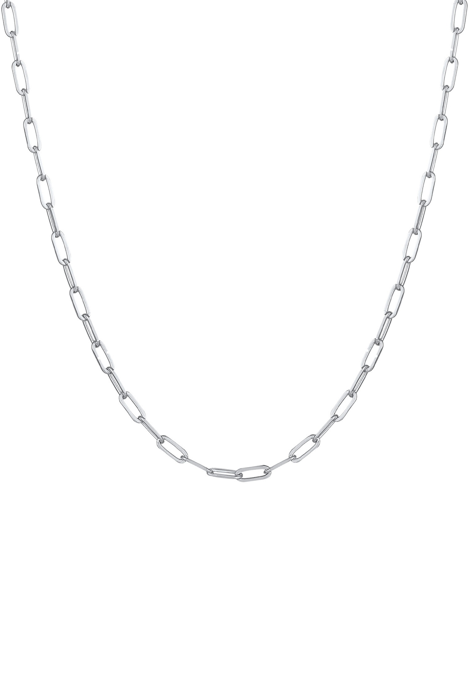 Collana da donna Elli Optique con catena ovale spessa in argento sterling 925.