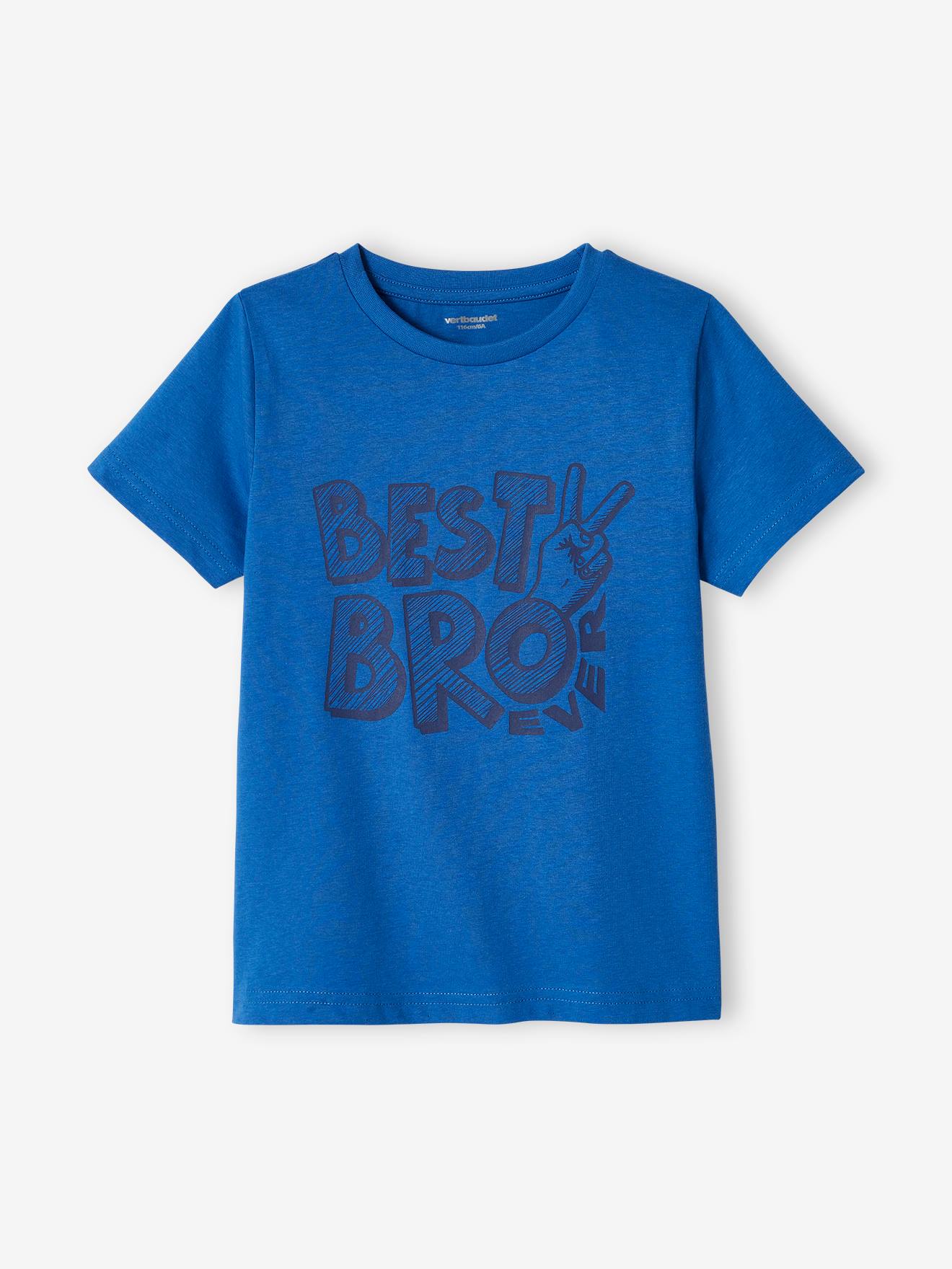 T-shirt imprimé Basics garçon manches courtes ocre