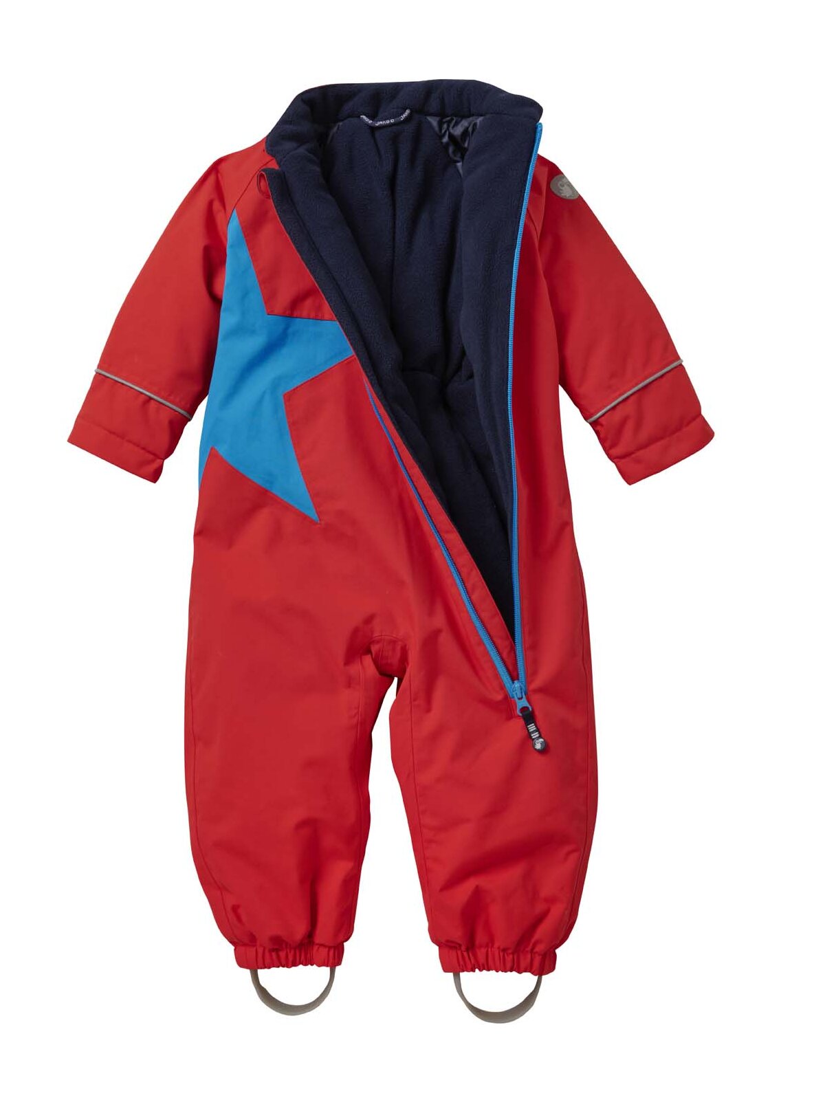 Schneeoverall Stern, tomatenrot