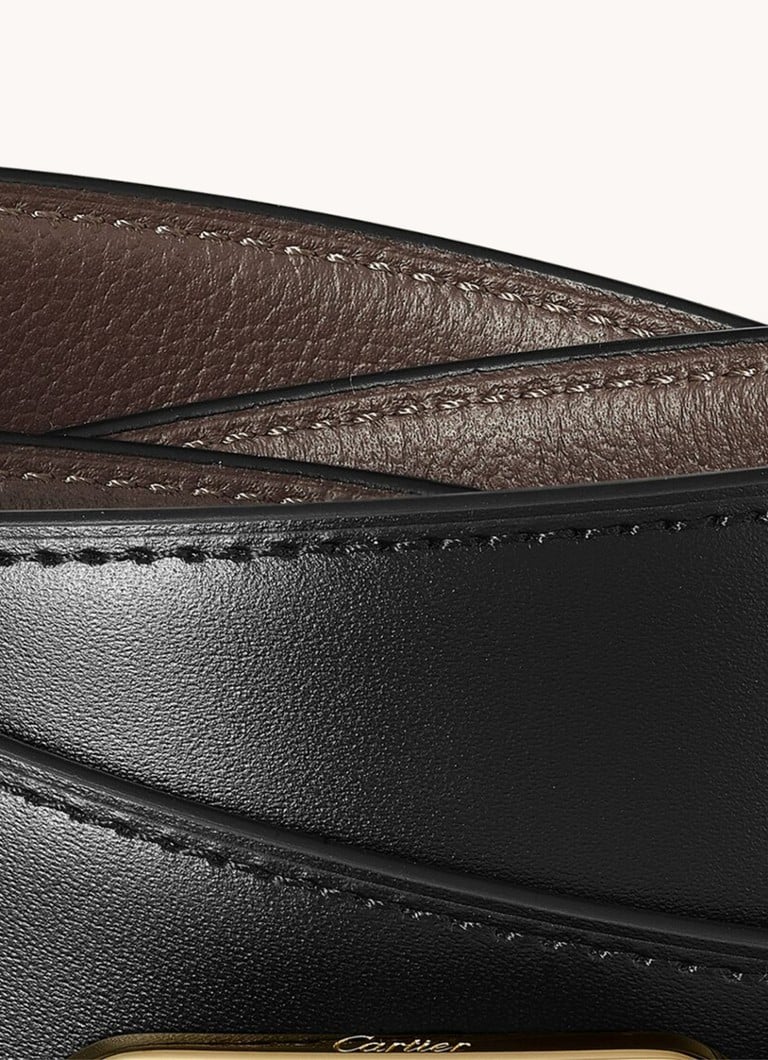 Curea din piele cu două fețe Cartier Santos CRL5000596