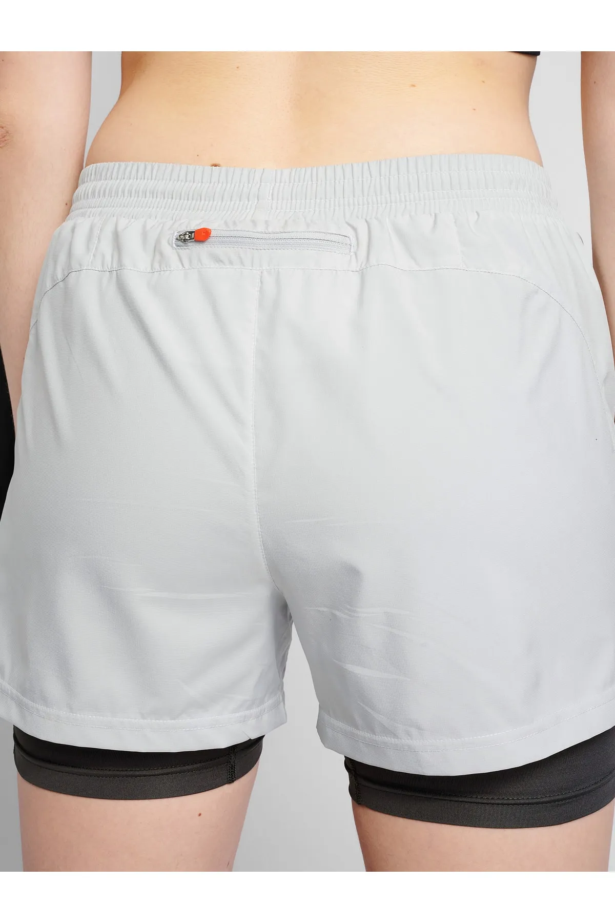NEWLİNE  Kurze Sporthose - Grau - Mittlerer Bund