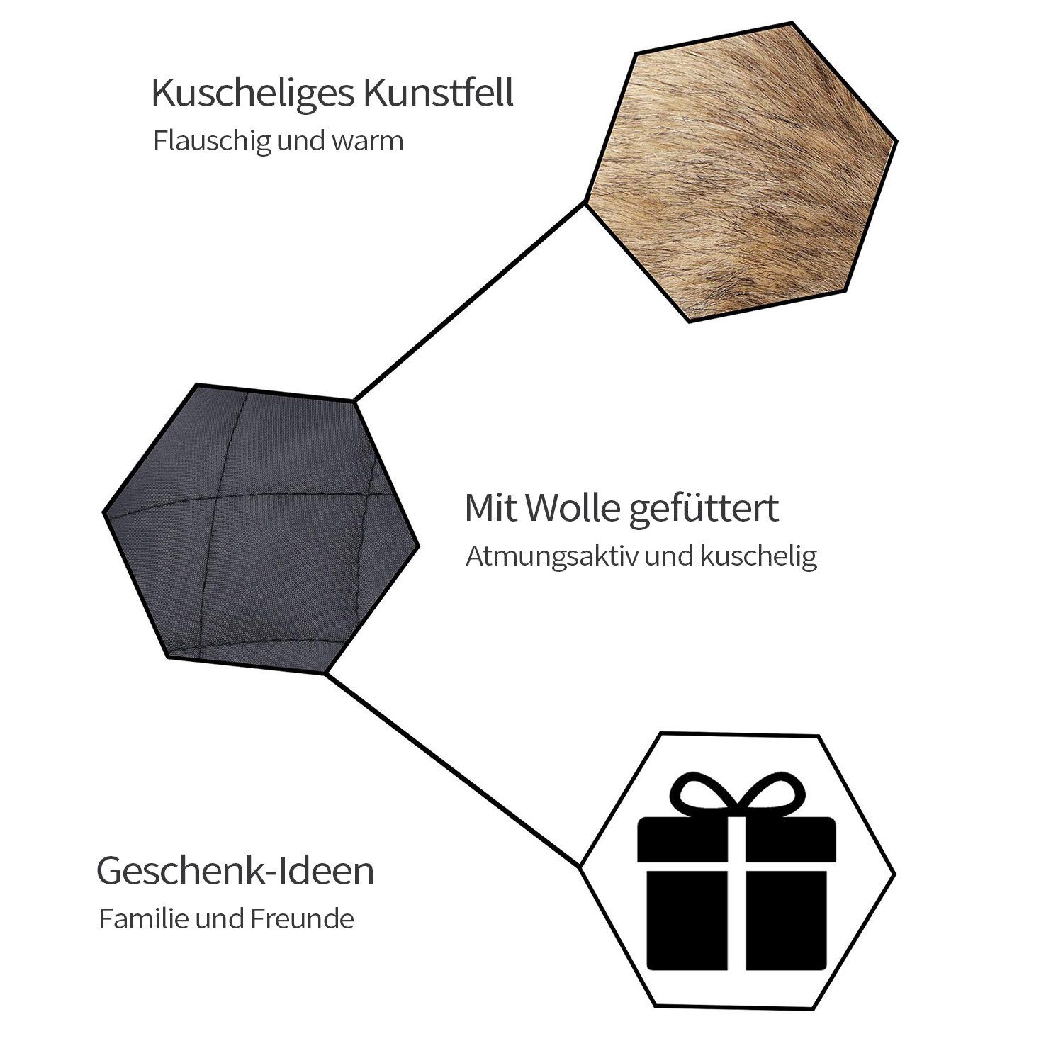 MAGICSHE Stirnband Warme Mütze Winter warme Ohrenschützer