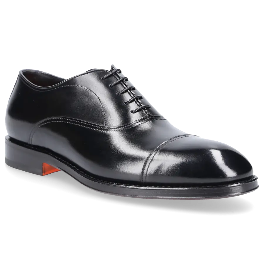 Santoni - Businessschuhe Oxford N01 Kalbsleder - schwarz