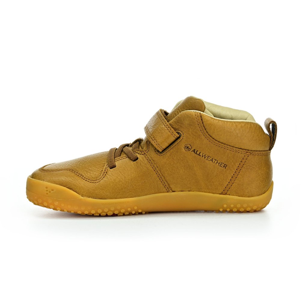 Vivobarefoot Primus Ludo Hi Winterised Acorn braune Barfußstiefeletten