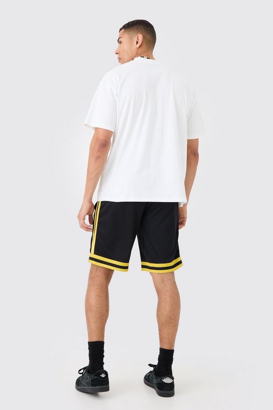 Oversize T-Shirt mit lizenziertem Batman-Print & Mesh-Shorts
