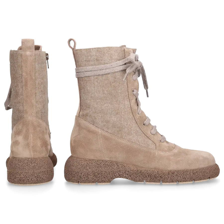 Truman's - Stiefeletten 9656 Veloursleder - beige