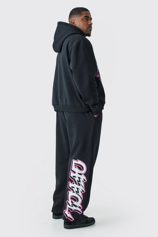 Plus Official Oversize Trainingsanzug mit Kapuze
