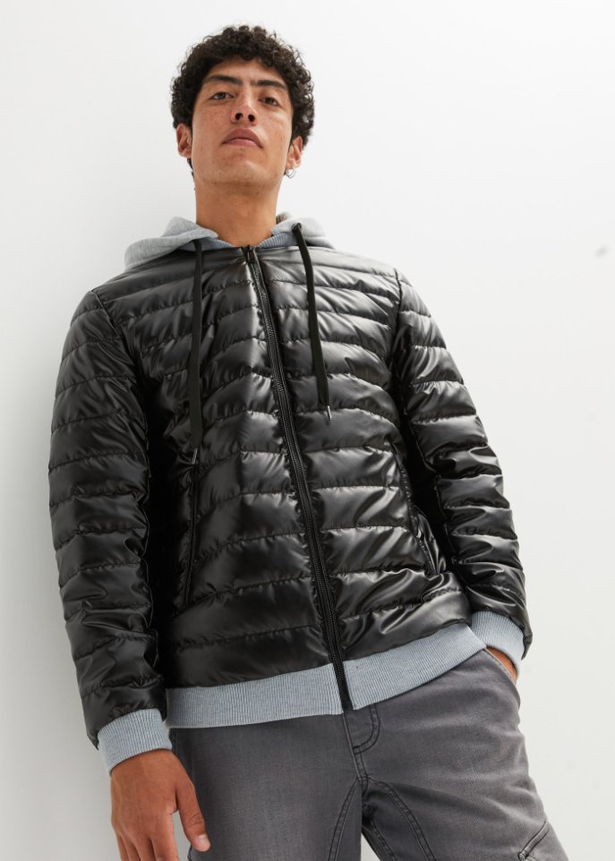 Steppjacke mit Kapuze
