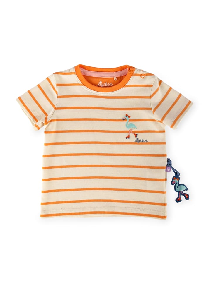 Sigikid T-Shirt Wild Flamingo in creme/orange günstig kaufen