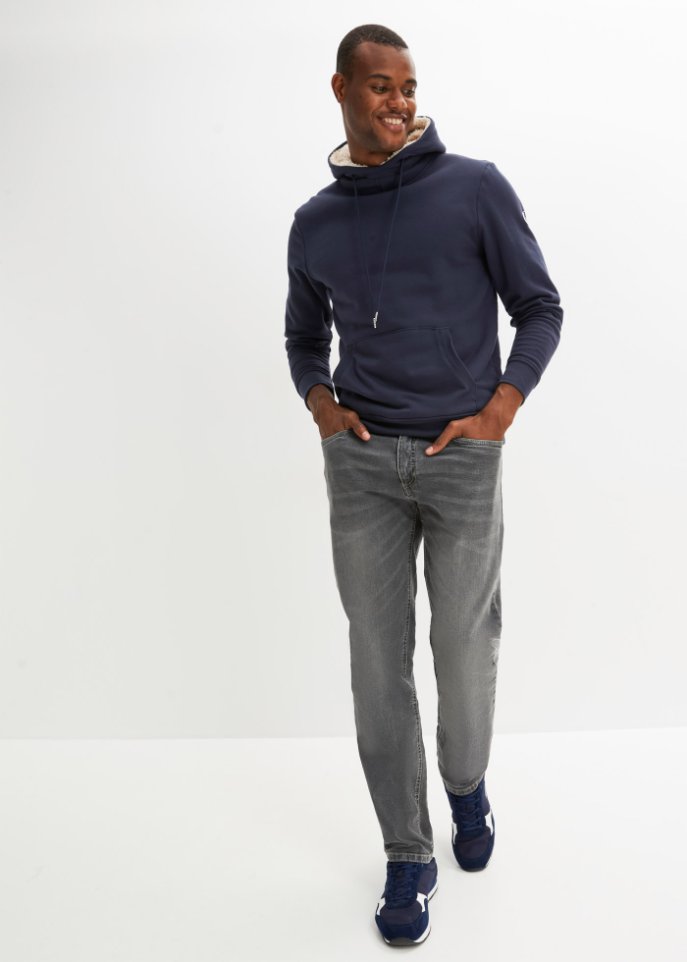 Thermo-Kapuzensweatshirt mit Teddyfutter