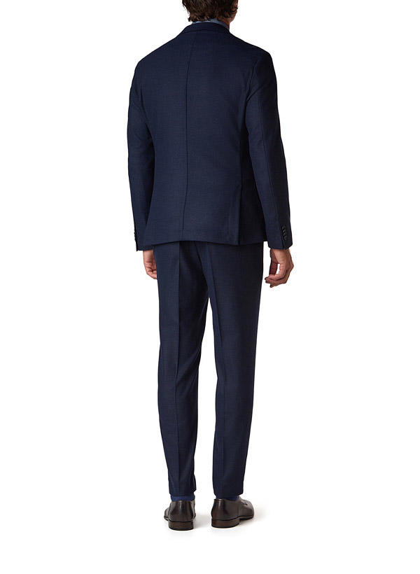 BOSS Black, Anzug Hanry-Genius, Slim Fit, Performance-Flanell halbgefüttert, dunkelblau