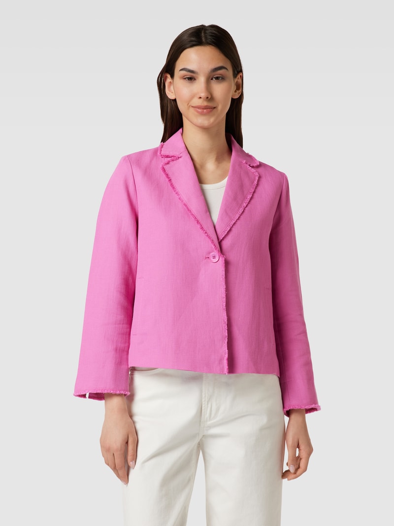 Blazer mit Knopfverschluss in pink