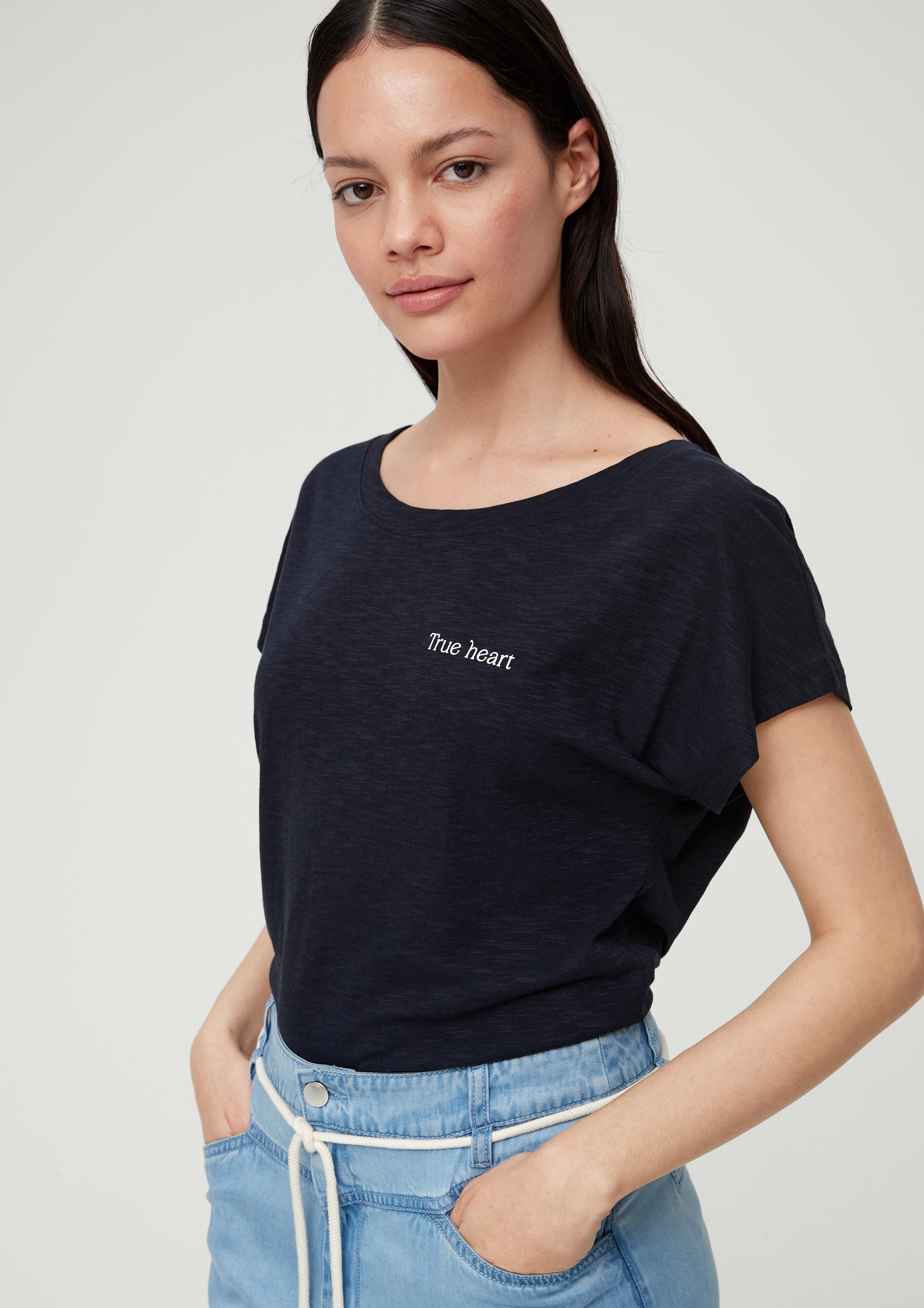 T-Shirt mit Flammgarnstruktur  2132895-59D0