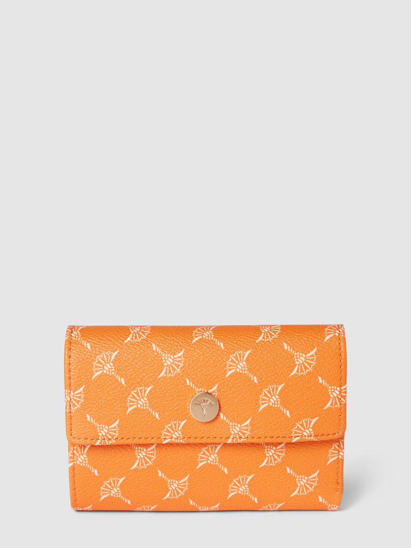 Portemonnaie mit Druckknopfverschluss Modell 'cosma' in orange