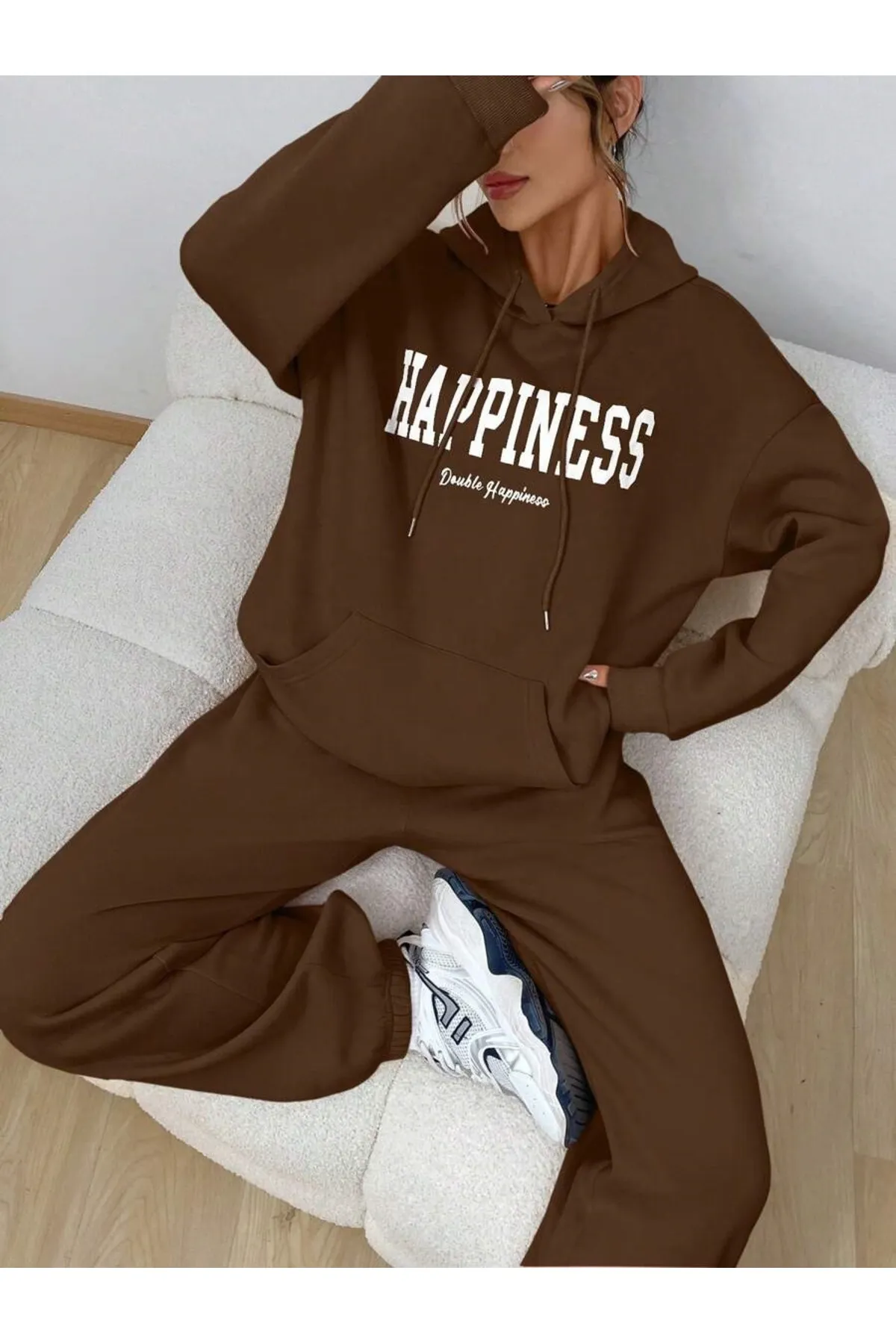 MOONBULL  Sport-Sweatsuit Set - Braun - Regular Fit