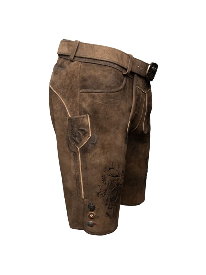 Spieth & Wensky Lederhose Nercel in braun günstig kaufen