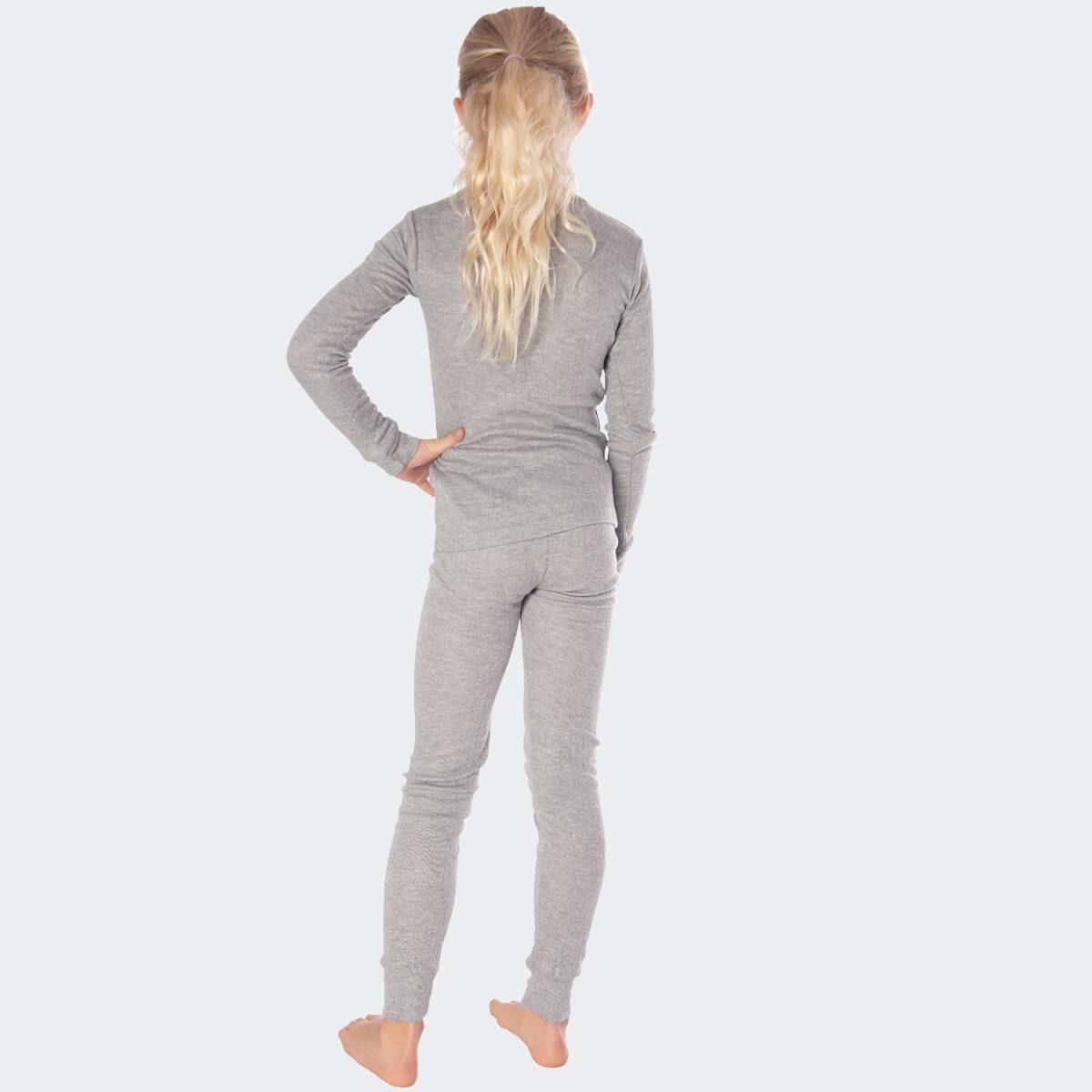 Black Snake Cuddle Grau 2-Pack Kinder Thermounterwäsche Set