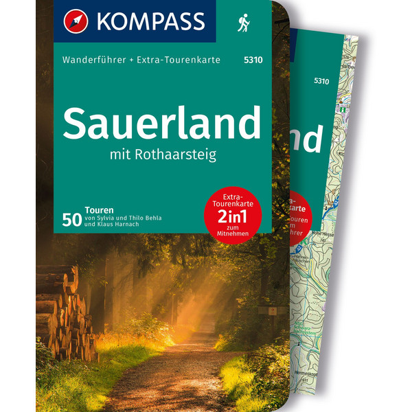 KOMPASS WANDERFÜHRER SAUERLAND MIT ROTHAARSTEIG, 50 TOUREN