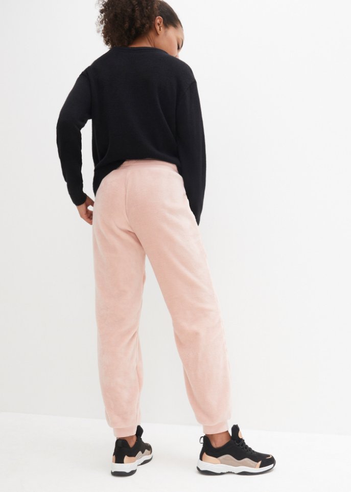 Fleece Jogginghose mit Bündchen