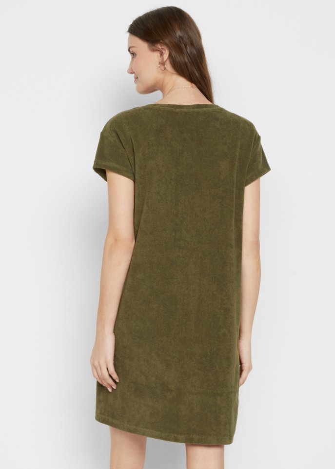 T-Shirt-Kleid aus Frottee