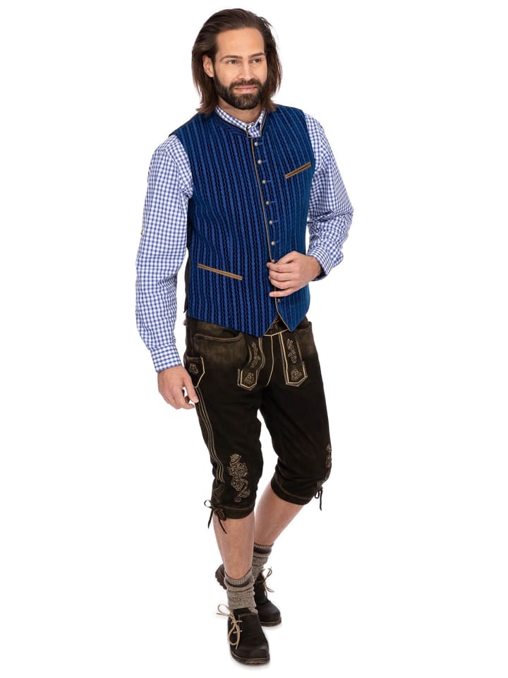 MADDOX Samtweste EDGAR in blau günstig kaufen
