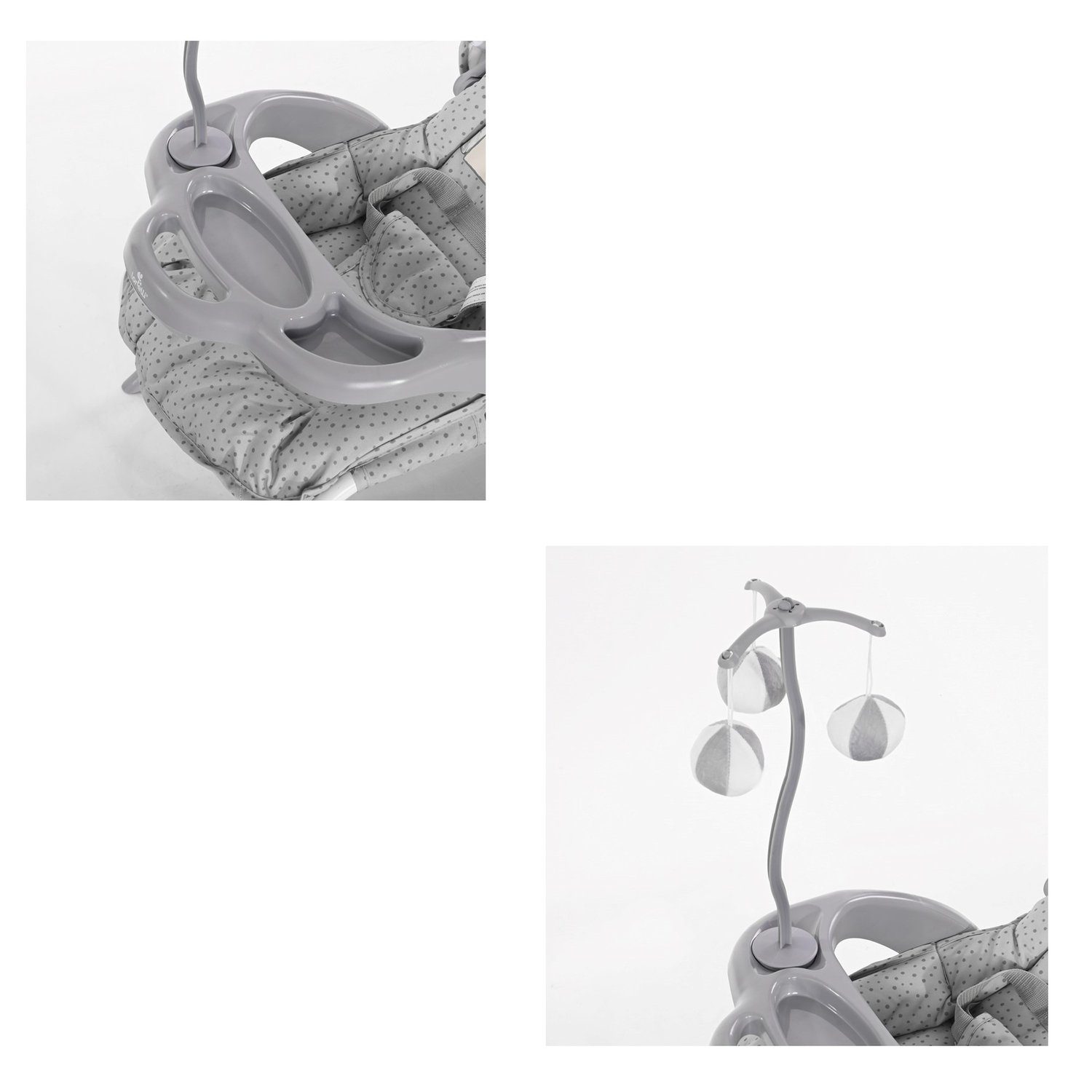 Lorelli Babywippe Baby Rocker, Babywippe Mobile, Mobile, Tisch, Sonnendach, verstellbar