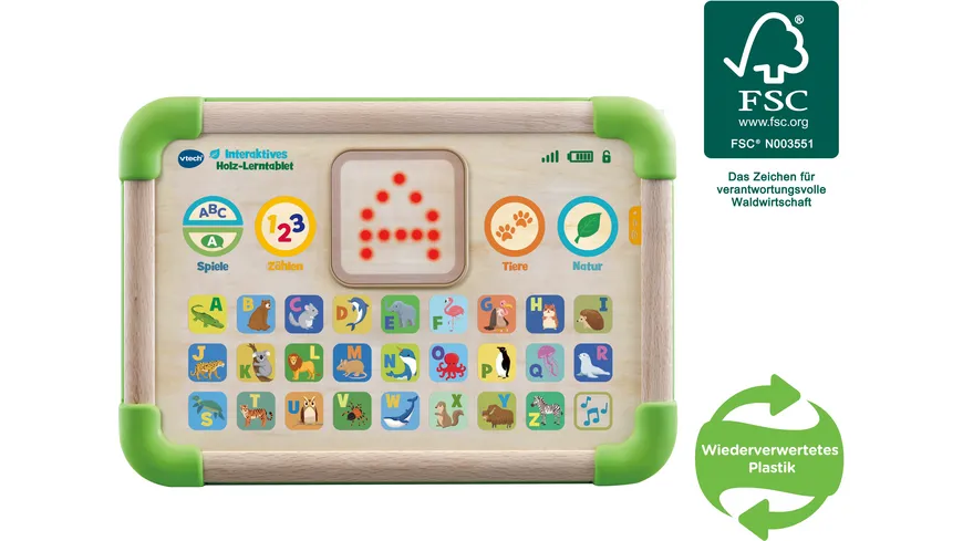 VTech - Baby - Interaktives Holz-Lerntablet