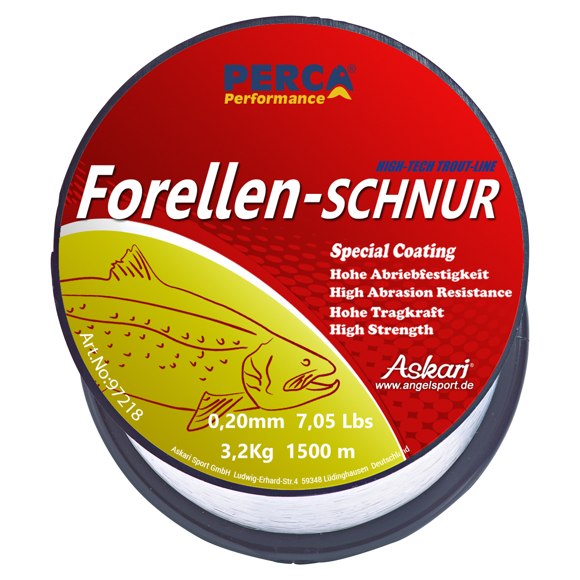 Perca Performance Forellenschnur Performance (klar)