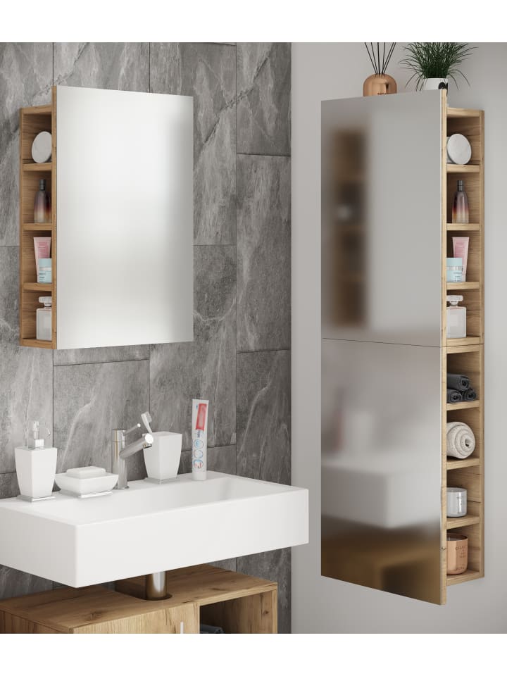 VCM  Badmöbel Spiegelschrank Spiegel Flandu XL in Honig-Eiche günstig kaufen onesize