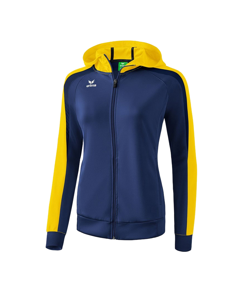 Erima Liga 2.0 Kapuzenjacke Damen Blau Gelb
