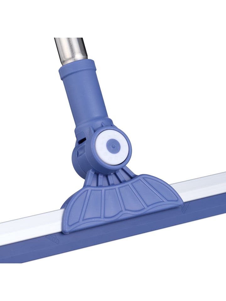 relaxdays Wasserschieber in Silber/ Blau - (B)52 x (H)84–135 cm günstig kaufen onesize