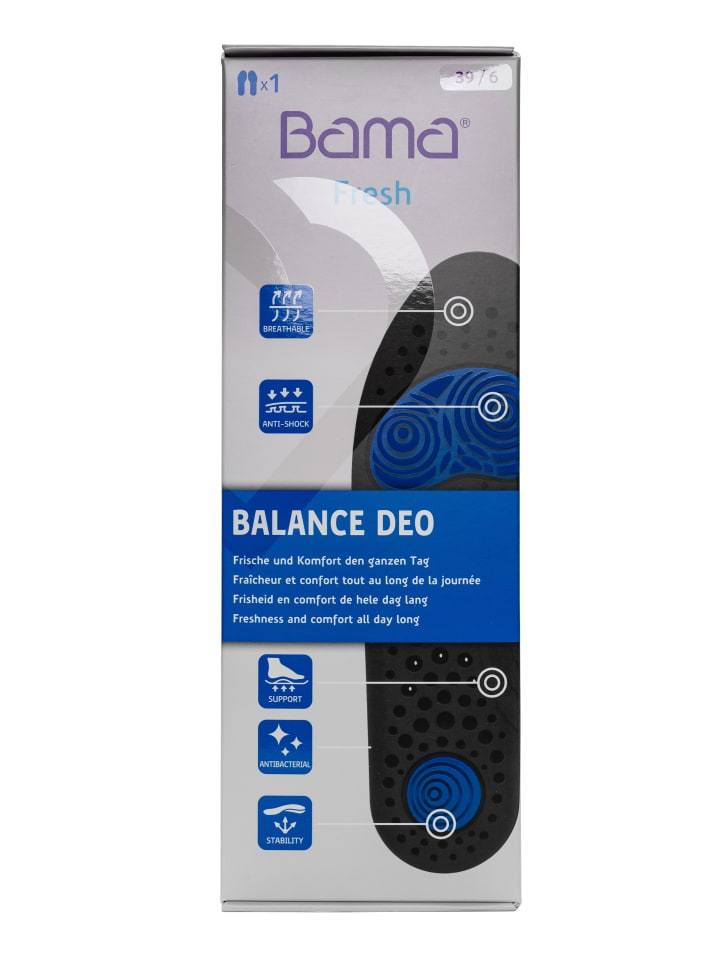 Bama Group Einlegesohle Premium Fußbett Balance Deo in schwarz günstig kaufen