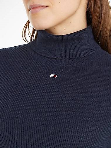 TOMMY-JEANS Damen Rollkragenpullover TJW ESSENTIAL TURTLENECK SWEATER