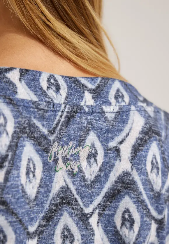 CECIL Shirt mit Rhombus Print