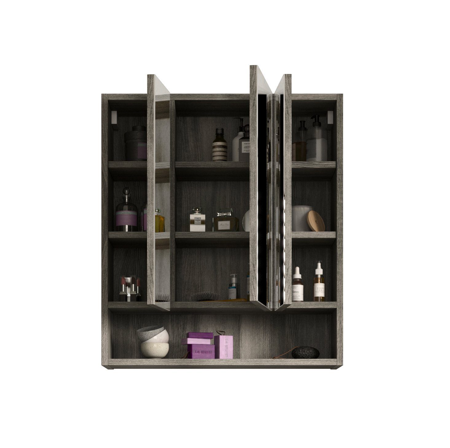 furnling Badezimmerspiegelschrank Nairobi Breite 60 cm, Höhe 68 cm, Tiefe 21 cm