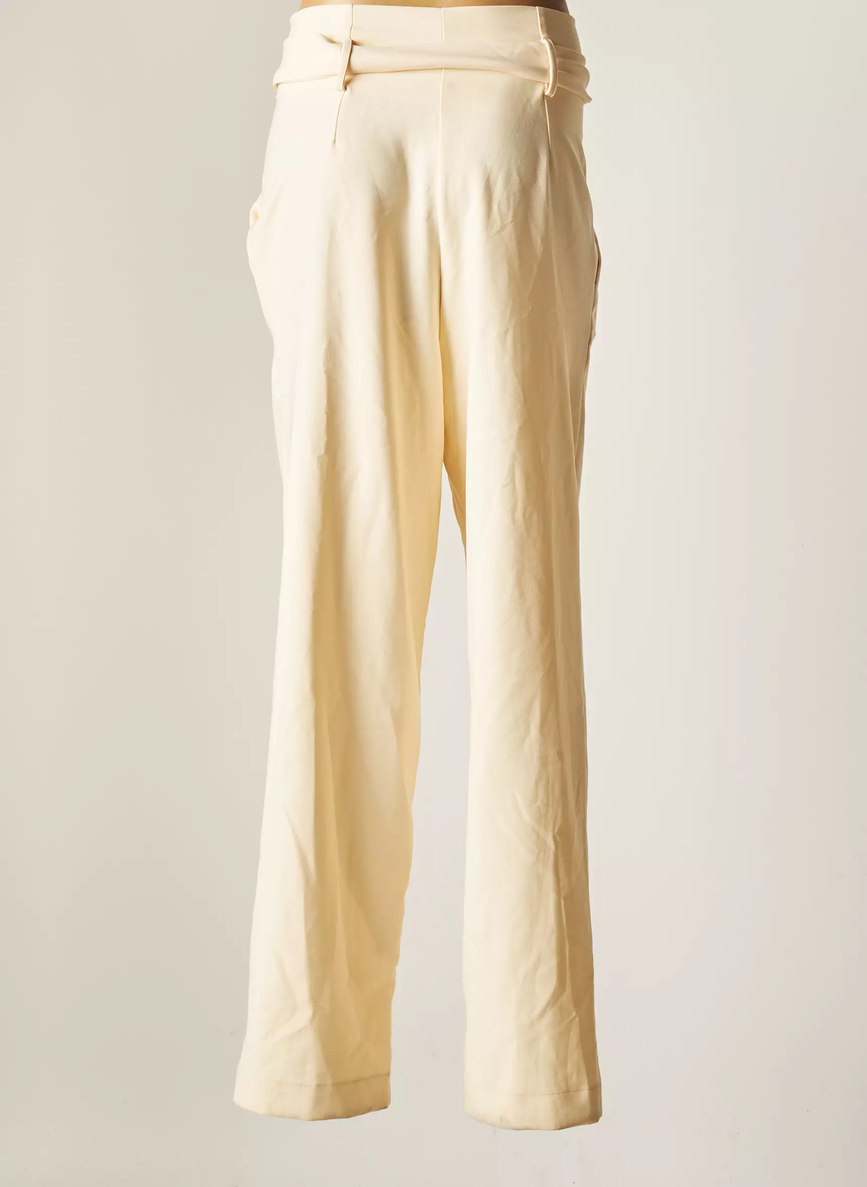 Astrid Black Label Pantalons Larges Femme couleur beige