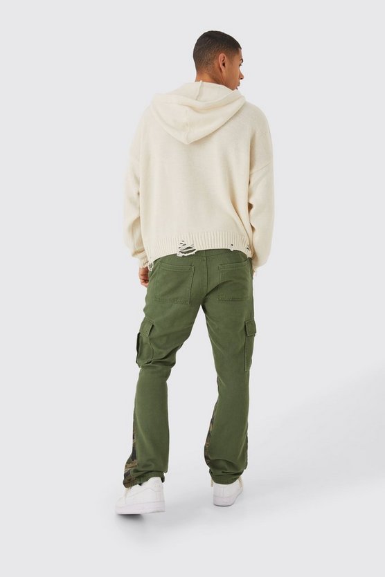 Slim-Fit Camouflage Cargohose