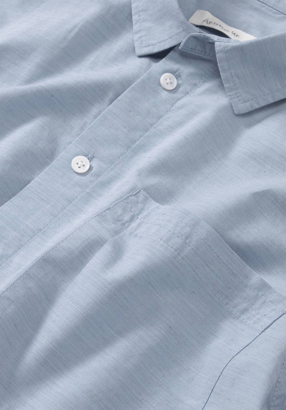 Kurzarm-Hemd Regular Fit aus Bio-Baumwolle mit Hanf und Yak