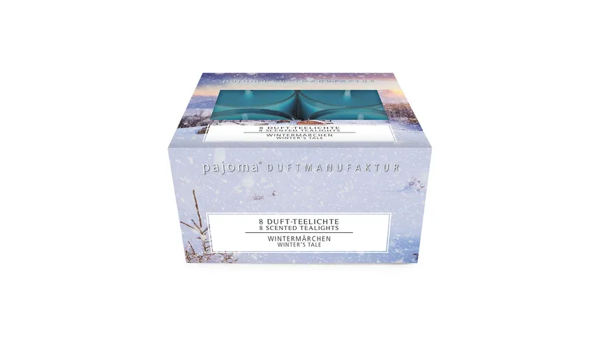 pajoma Teelichter Wintermärchen 8er Set Blau