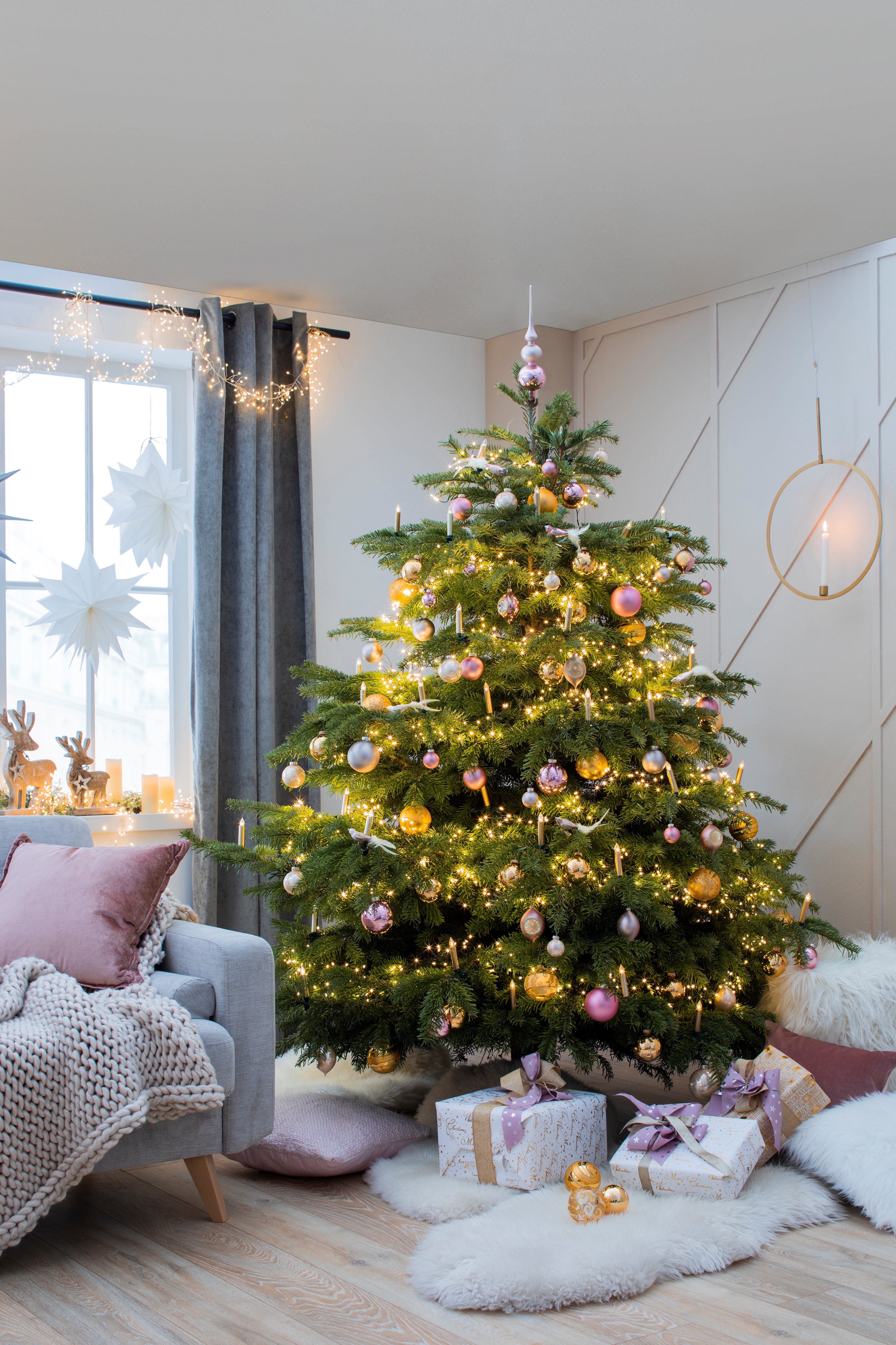 Thüringer Glasdesign Christbaumschmuck Deluxe, Weihnachtsdeko, Christbaumschmuck (4-tlg)